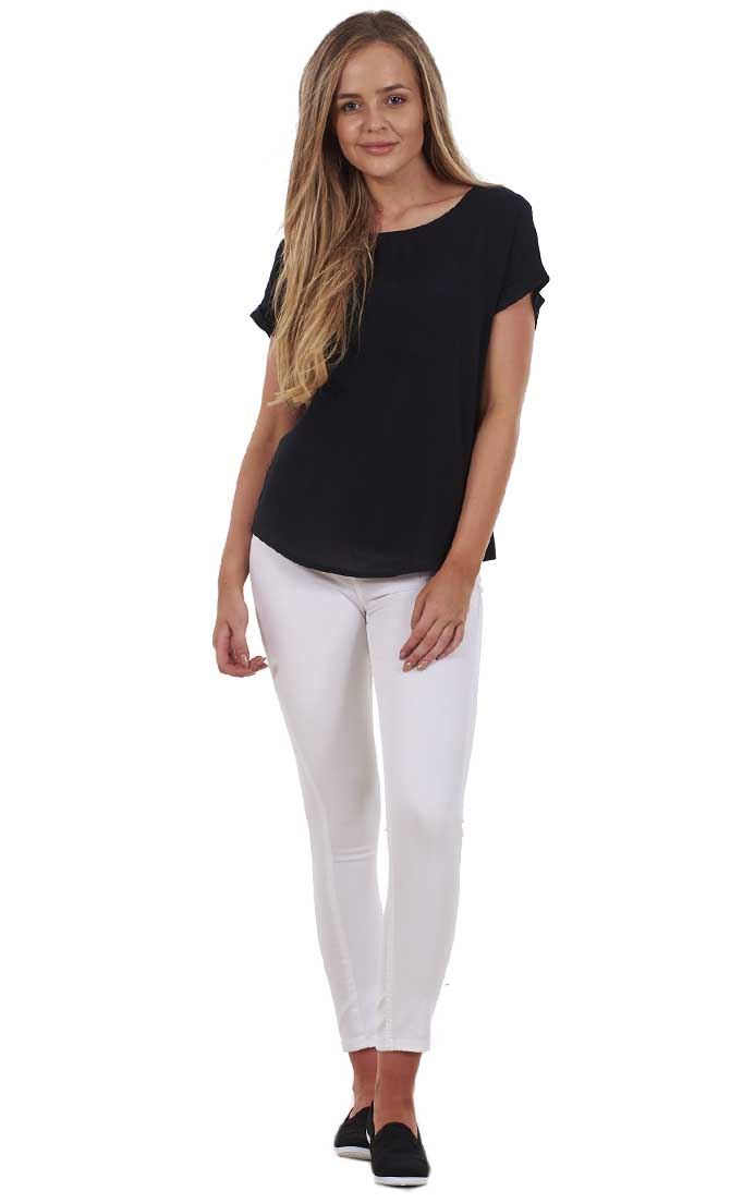 Ladies Push Up Skinny Stretch Pockets Jeggings Mid Waist Jeans Sizes 6, 8 & 10 - Picture 30 of 39