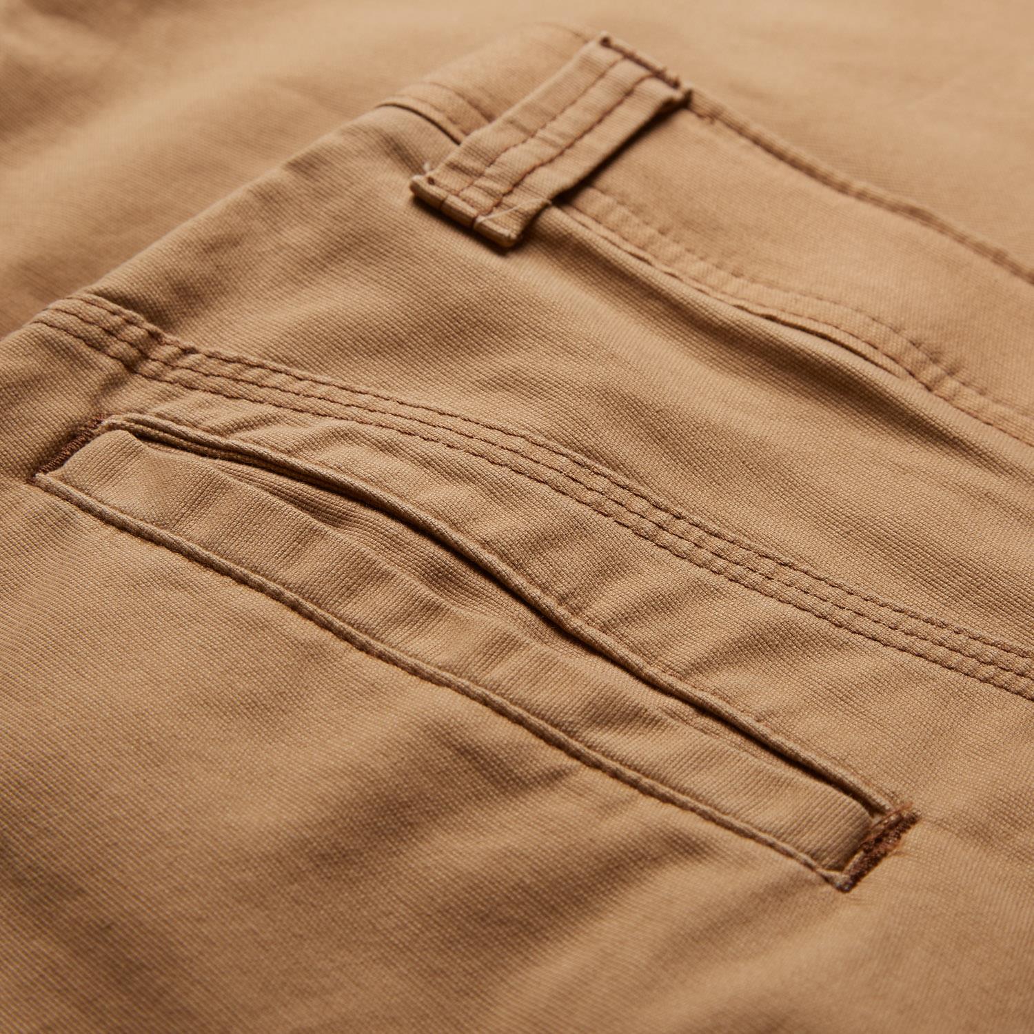 Mens Cotton Straight Fit Pants Stretch Casual Rugged Utility Trousers - Picture 25 of 25