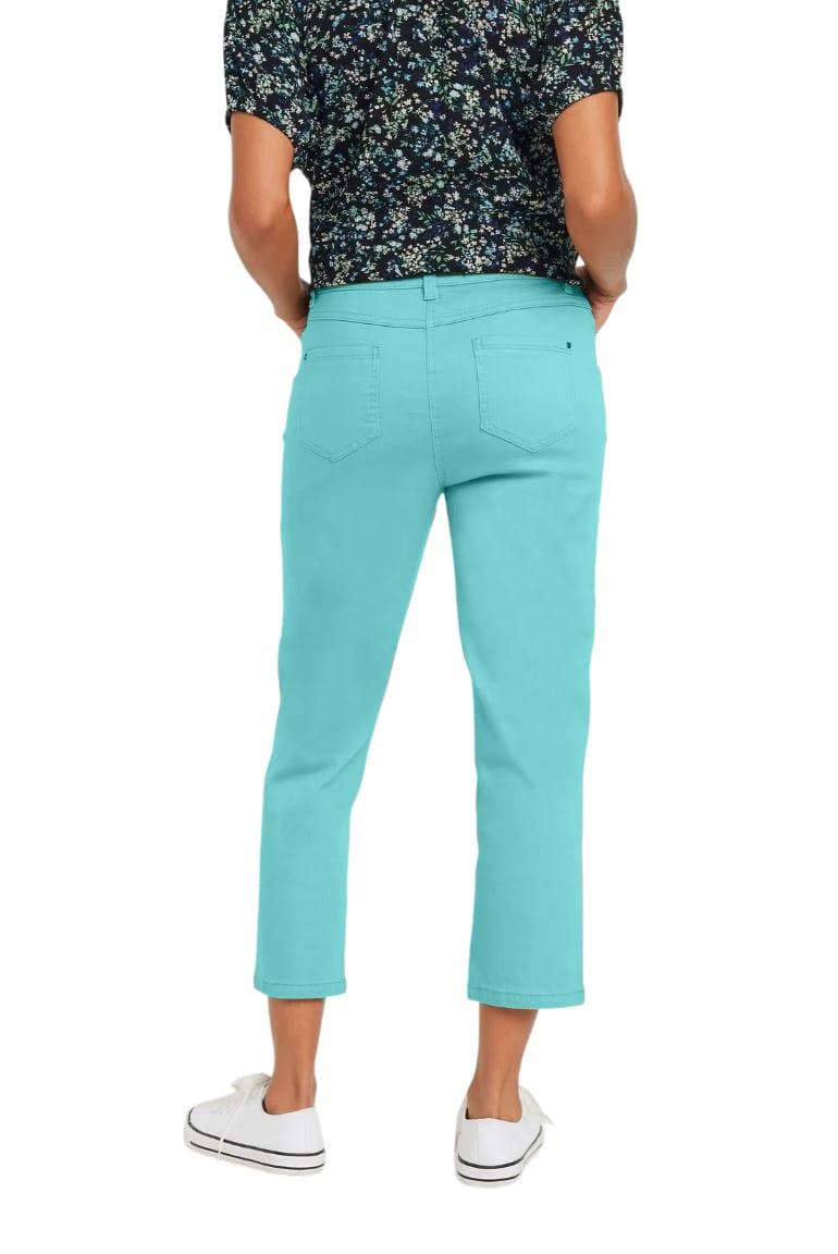 Ladies Crop Jeans Stretch Pants Pockets 3/4 Cropped RRP £32 - Picture 7 of 9