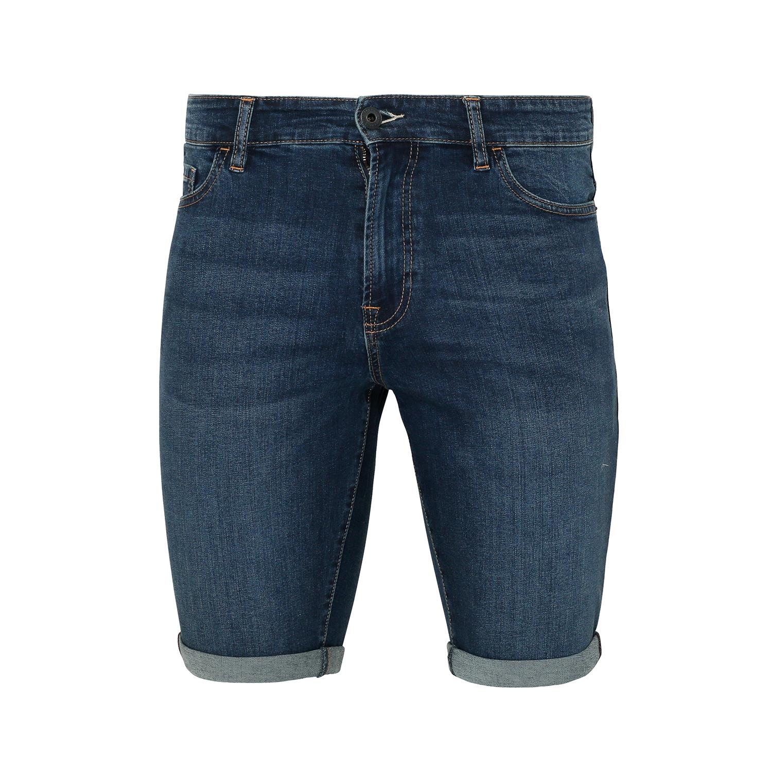 Mens Casual Summer Pockets Holiday Regular Fit Denim Shorts - Picture 6 of 15