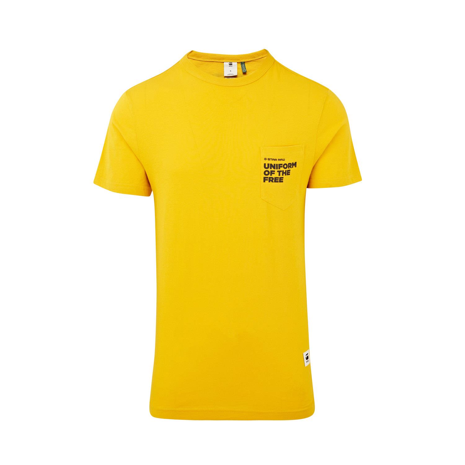 Mens Ex G Star Raw 100% Cotton Crew Short Sleeve Top Round Neck T-Shirt - Picture 21 of 25