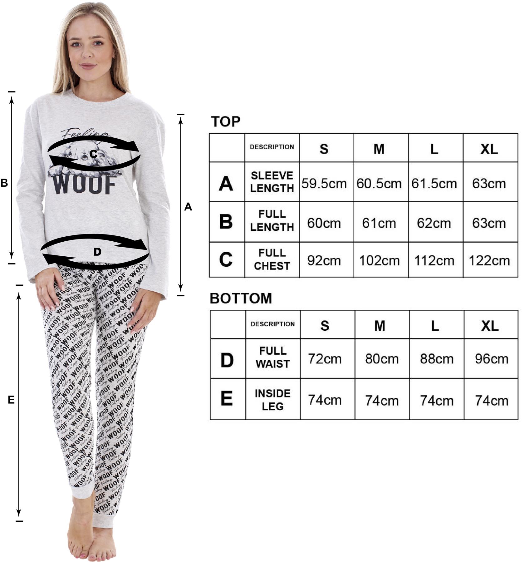 Ladies I Love My Dog Loungewear Cat Pet Cotton Rich PJ'S Pyjama Set - Picture 13 of 48