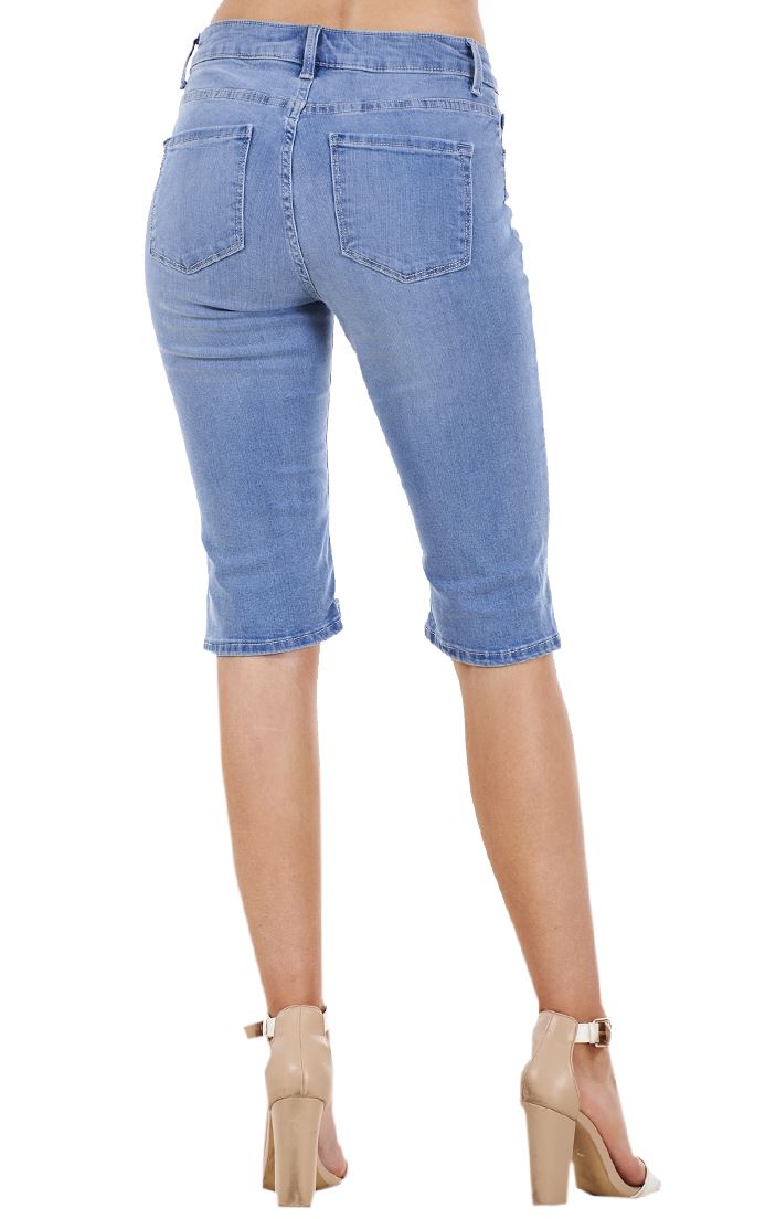 Ladies Denim Summer Holiday Womens Stretch Pockets Shorts eBay