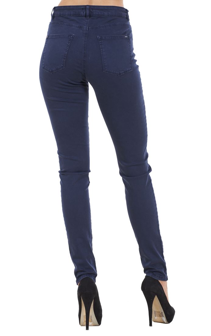 Ladies Skinny Womens Coloured Cotton Pants Stretch Regular Fit Jeans - Picture 29 of 40
