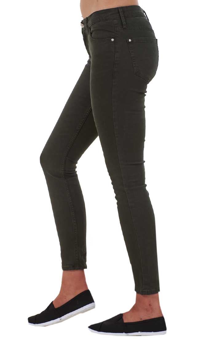Ladies Push Up Skinny Stretch Pockets Jeggings Mid Waist Jeans Sizes 6, 8 & 10 - Picture 21 of 39