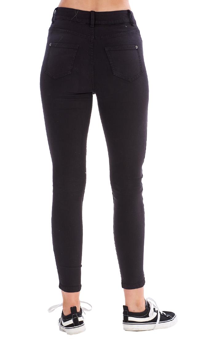 Ladies High Waist Stretch Pockets Denim Super Skinny Jeans - Picture 16 of 68