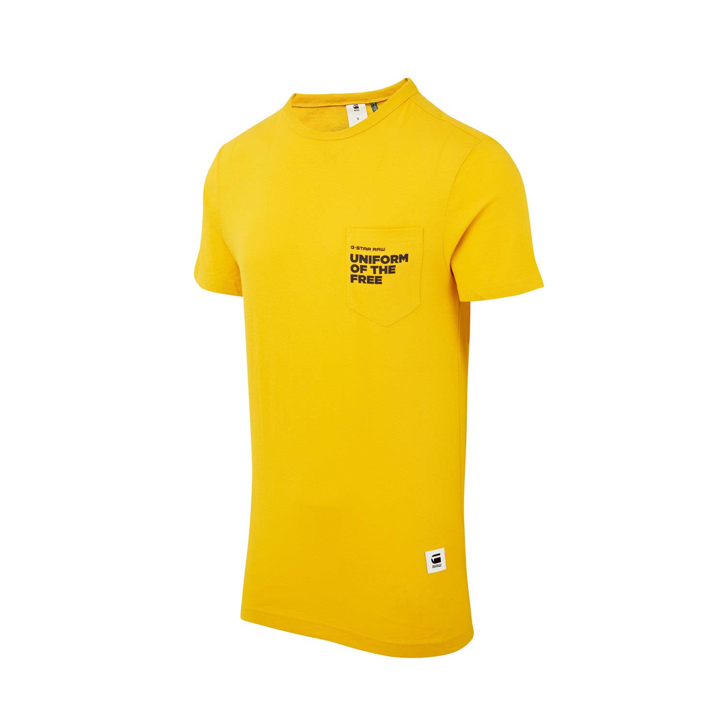 Mens Ex G Star Raw 100% Cotton Crew Short Sleeve Top Round Neck T-Shirt - Picture 22 of 25