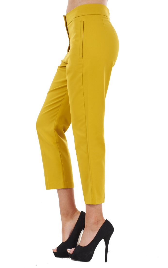 Ladies Cotton Rich Cropped Pants 3/4 Length Capri Summer Trousers - Picture 24 of 64