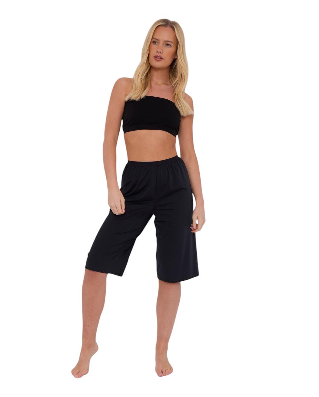 Ladies Plain Anti Cling Cooling Underskirt Petticoat Waist Culotte Leg Slip - Picture 6 of 14