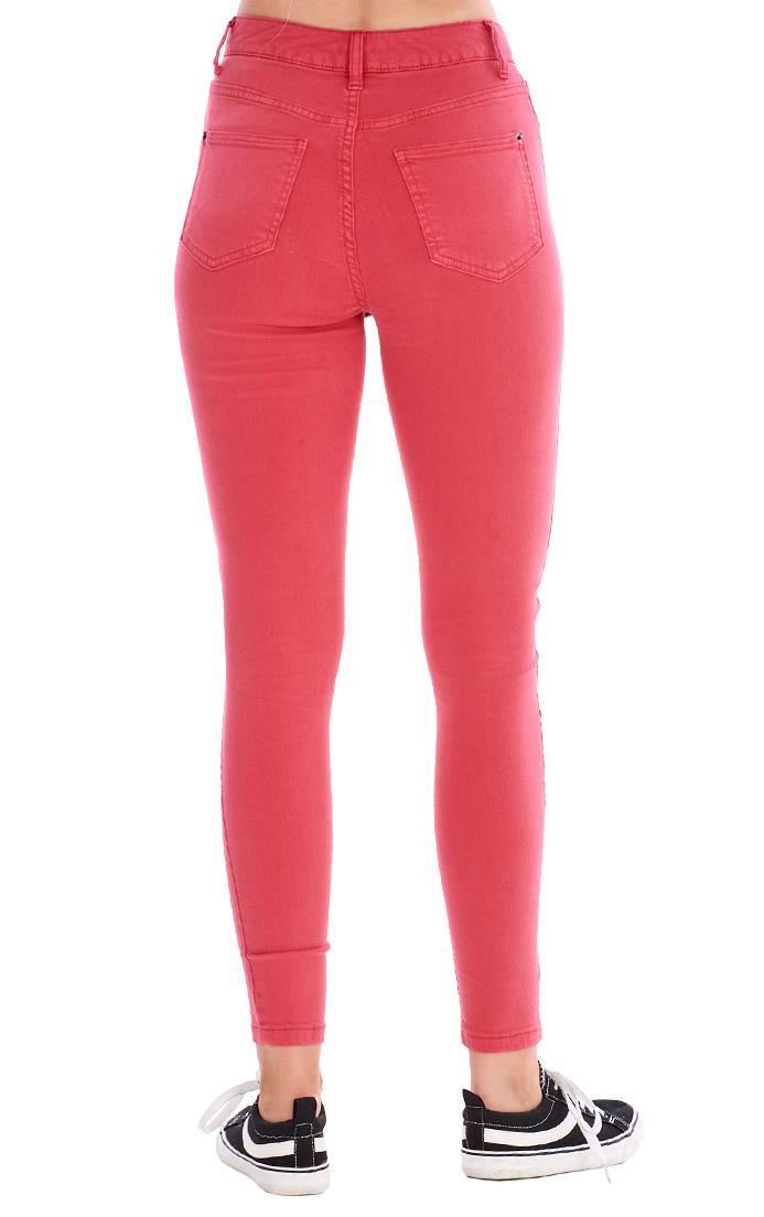 Ladies High Waist Stretch Pockets Denim Super Skinny Jeans - Picture 57 of 68