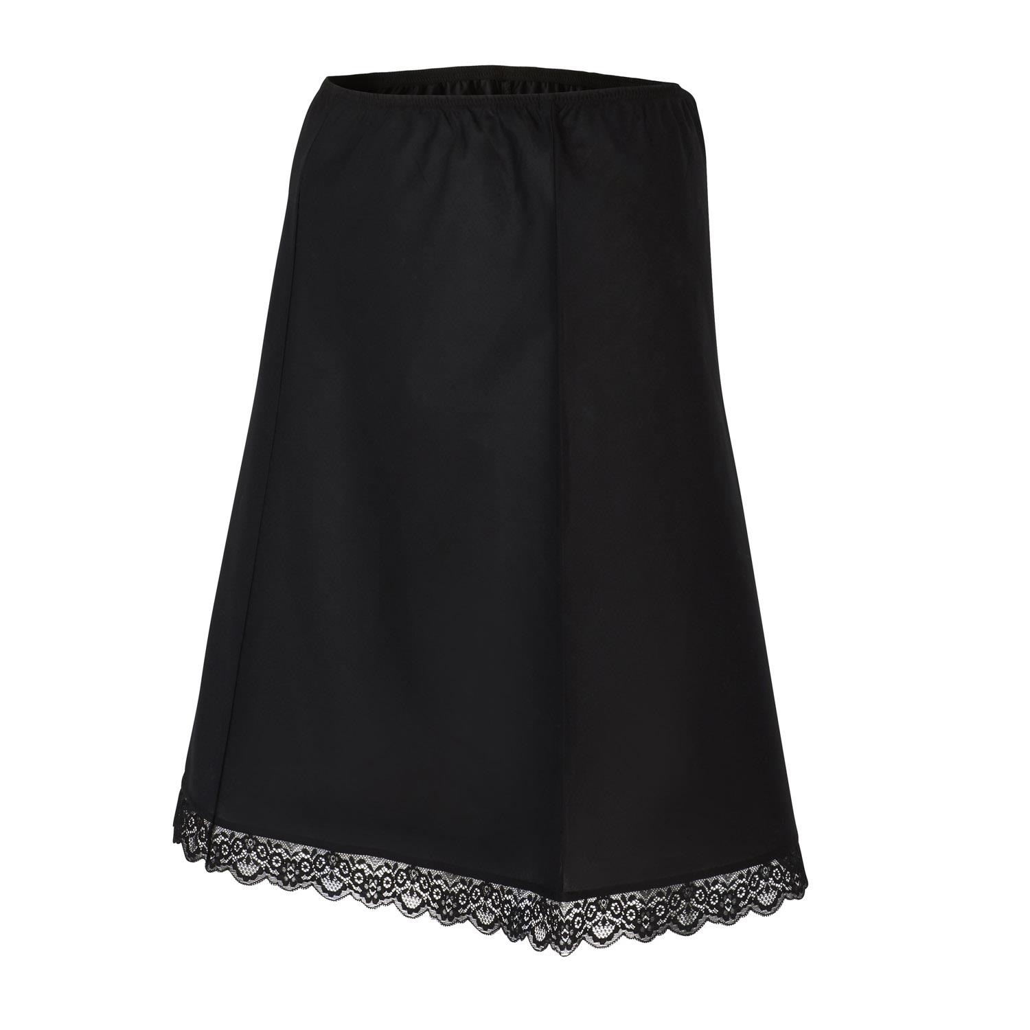 Ladies Pure Cotton Vintage Lace Waist Half Slip - Picture 8 of 16