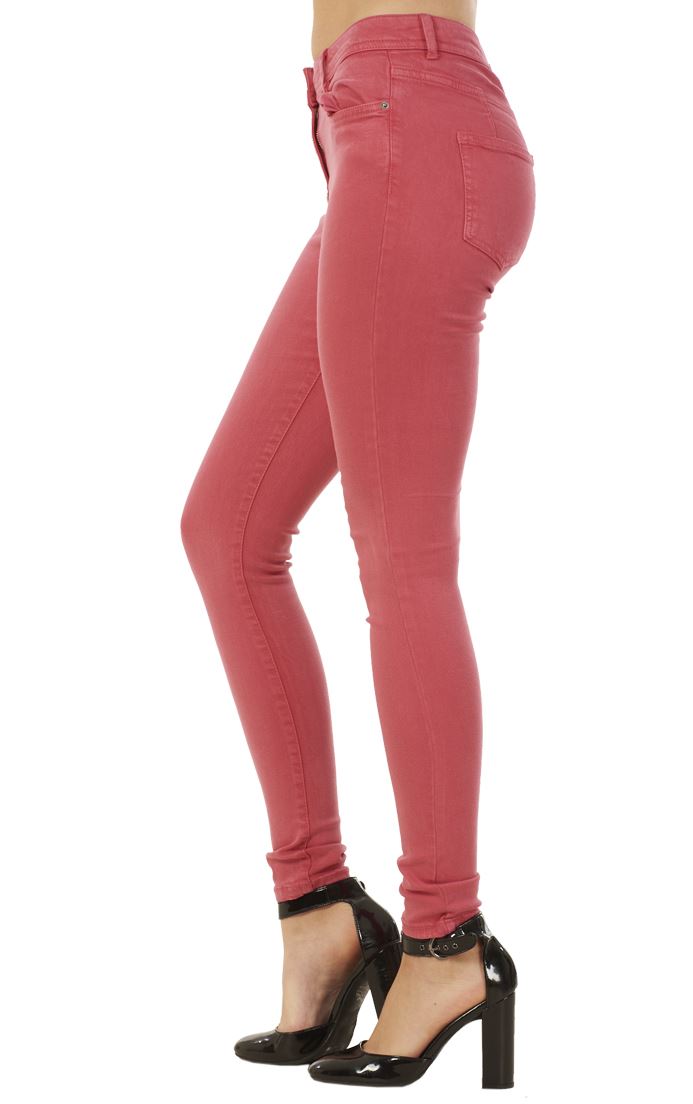Ladies Soft Touch Pants Stretch Womens Pockets Skinny Jeans eBay