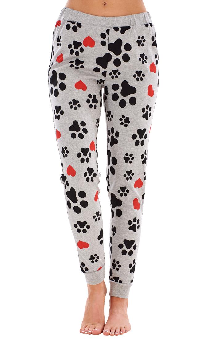 Ladies I Love My Dog Loungewear Cat Pet Cotton Rich PJ'S Pyjama Set - Picture 26 of 48