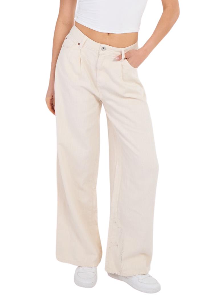 Ladies ex M&S High Rise Wide Leg Jeans - Picture 8 of 15