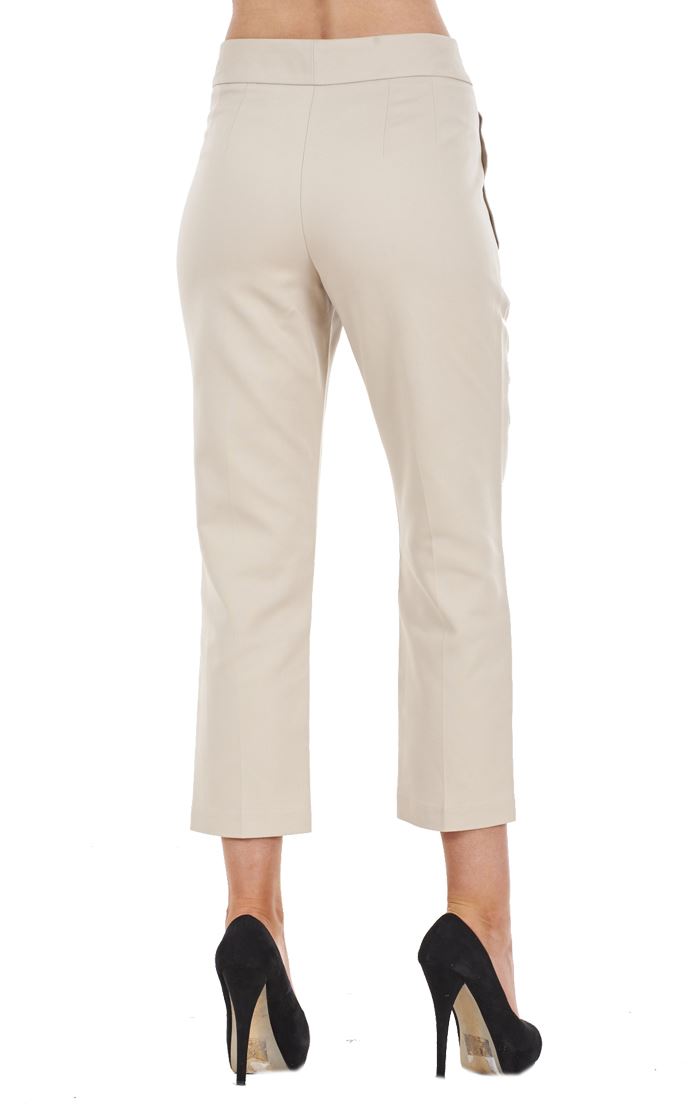 Ladies Cotton Rich Cropped Pants 3/4 Length Capri Summer Trousers - Picture 53 of 64