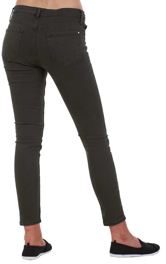 Ladies Push Up Skinny Stretch Pockets Jeggings Mid Waist Jeans Sizes 6, 8 & 10 - Picture 22 of 39