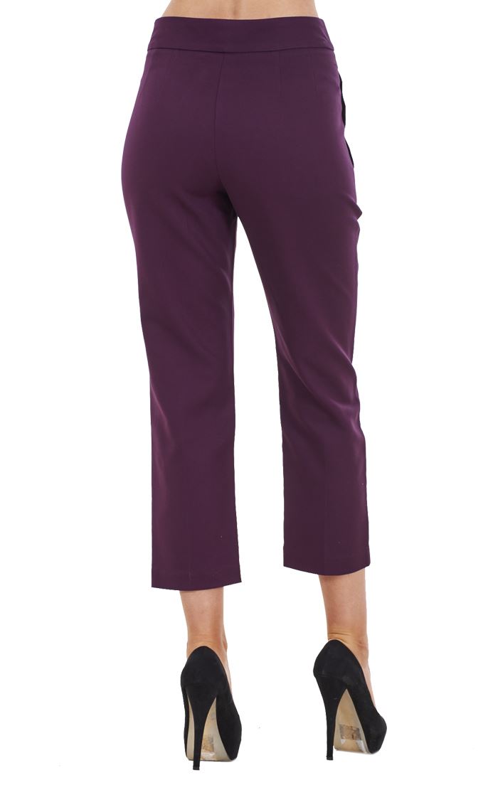 Ladies Cotton Rich Cropped Pants 3/4 Length Capri Summer Trousers - Picture 46 of 64