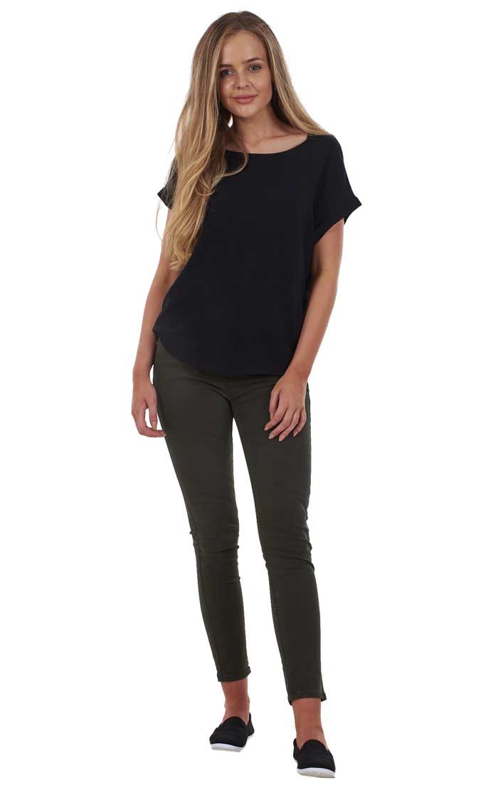 Ladies Push Up Skinny Stretch Pockets Jeggings Mid Waist Jeans Sizes 6, 8 & 10 - Picture 24 of 39