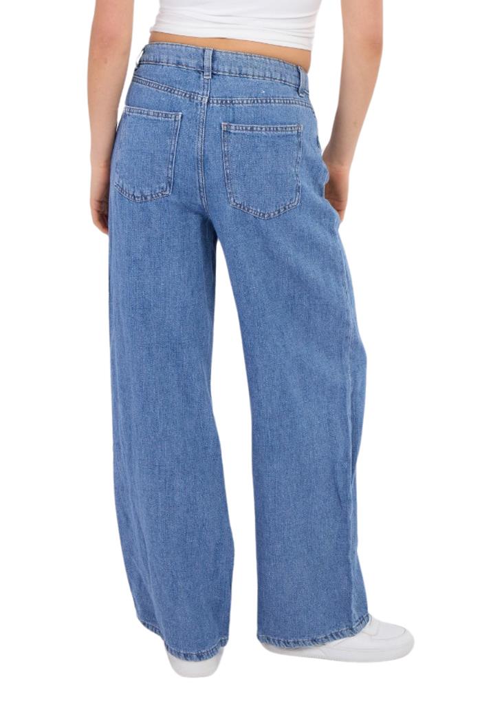 Ladies ex M&S High Rise Wide Leg Jeans - Picture 4 of 15