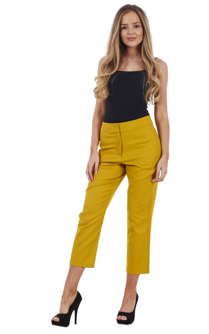 Ladies Cotton Rich Cropped Pants 3/4 Length Capri Summer Trousers - Picture 27 of 64