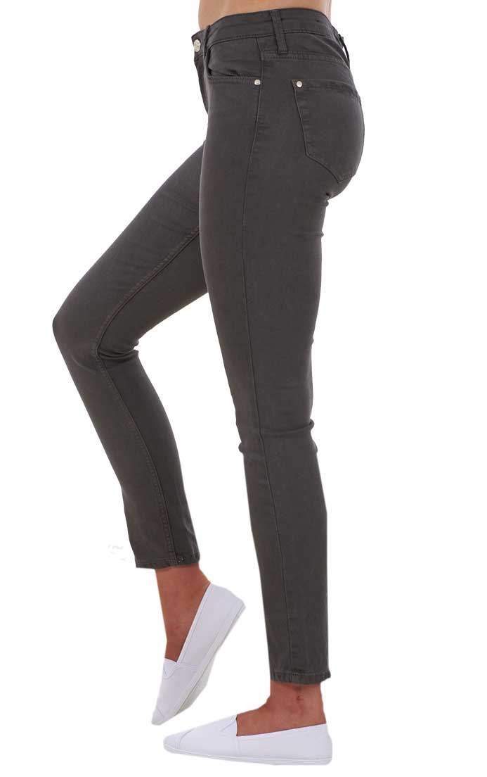 Ladies Push Up Skinny Stretch Pockets Jeggings Mid Waist Jeans Sizes 6, 8 & 10 - Picture 7 of 39