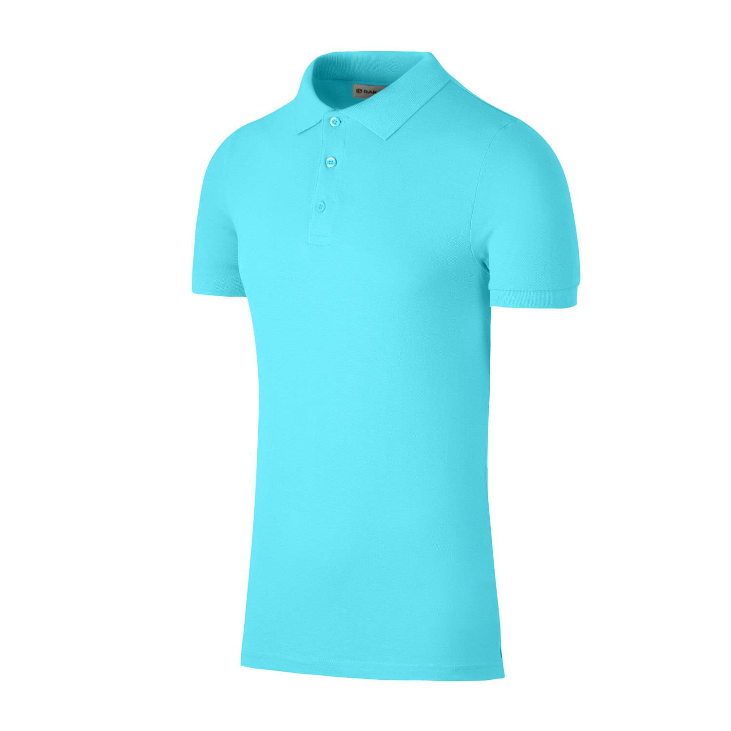 Men's Pure Cotton Plain Top Short Sleeve Polo Tee T-shirt - Picture 33 of 67