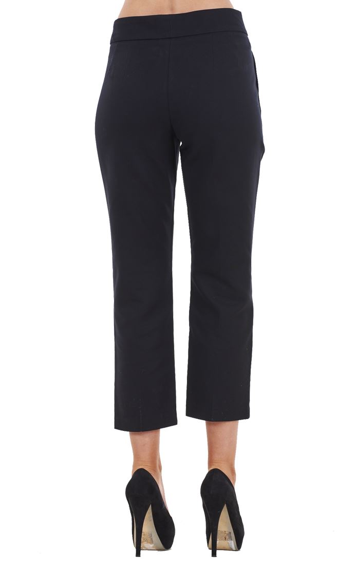 Ladies Cotton Rich Cropped Pants 3/4 Length Capri Summer Trousers - Picture 11 of 64