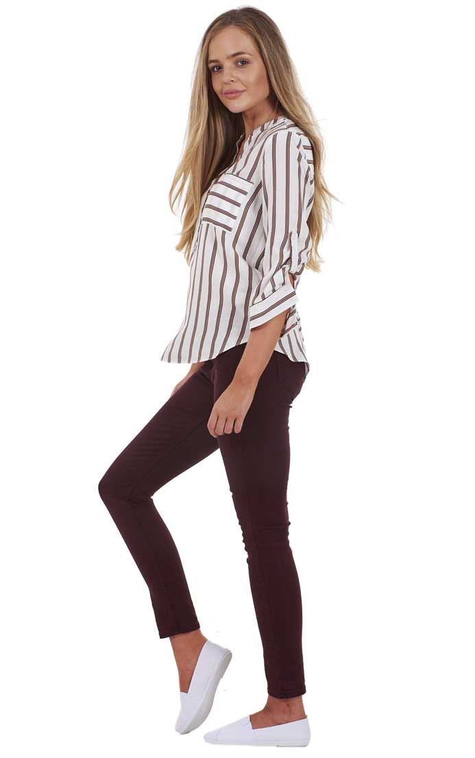 Ladies Push Up Skinny Stretch Pockets Jeggings Mid Waist Jeans Sizes 6, 8 & 10 - Picture 38 of 39
