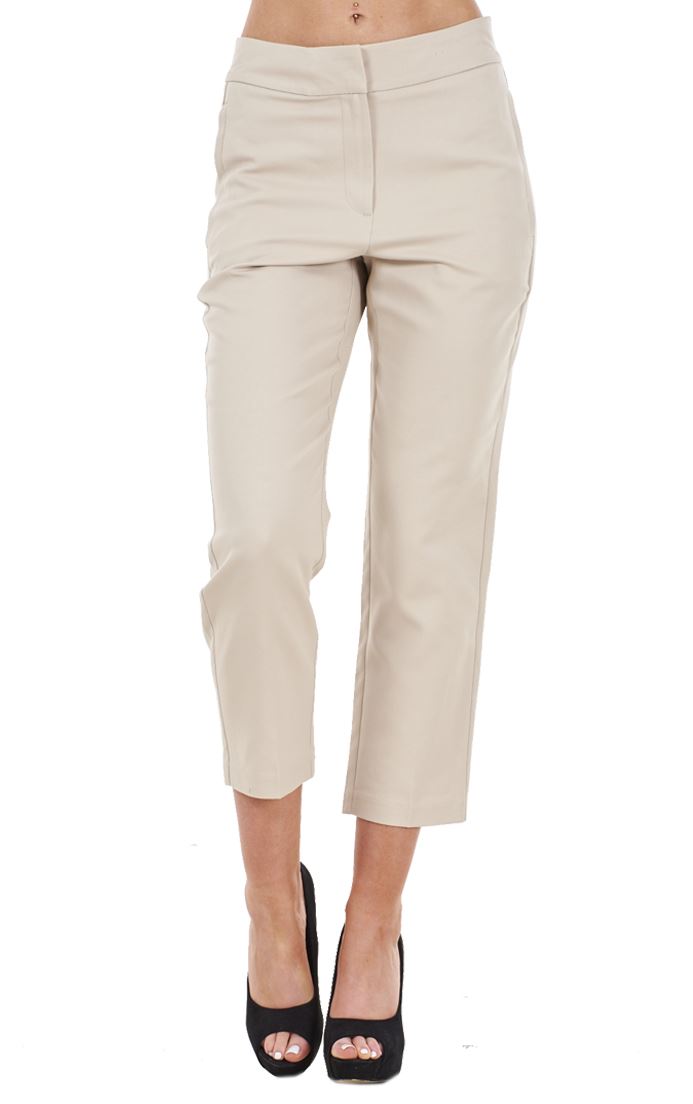 Ladies Cotton Rich Cropped Pants 3/4 Length Capri Summer Trousers - Picture 51 of 64