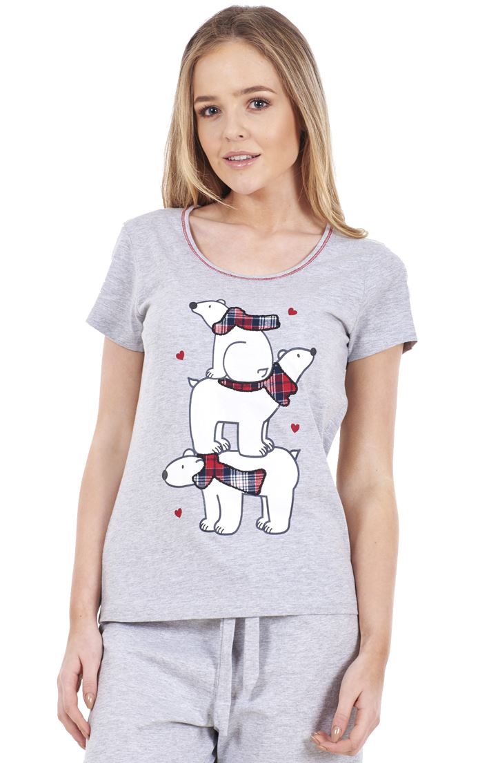 Ladies PJ Top Girls Women Nightwear 