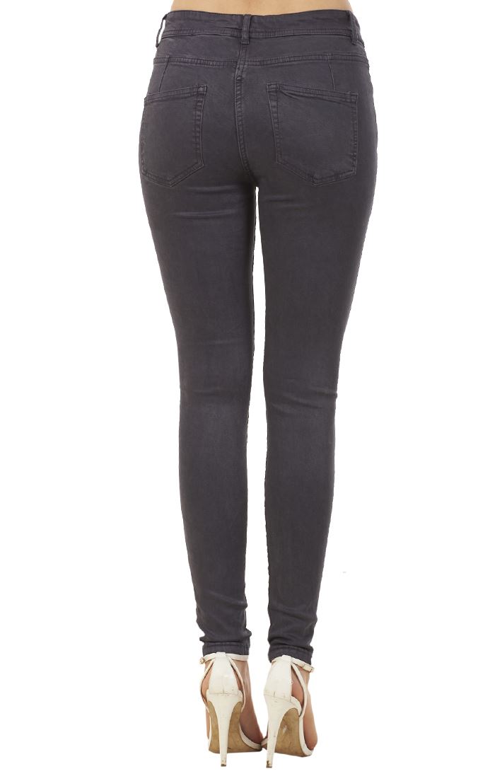 Ladies Soft Touch Pants Stretch Womens Pockets Skinny Jeans eBay