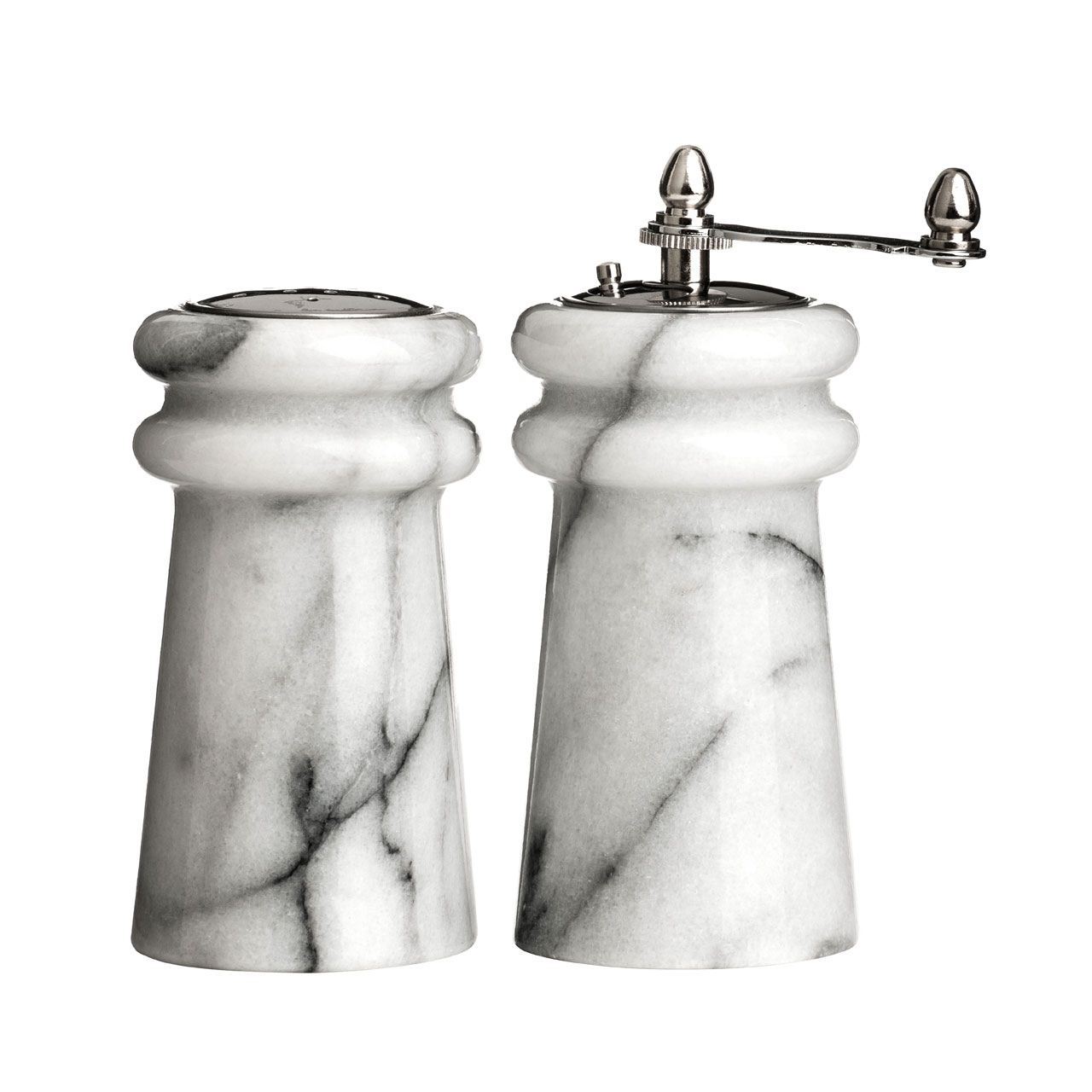 Salt Shaker and Pepper Mill Set, White Marble eBay Salt Shaker and Pepper Mill Set, White Marble eBay