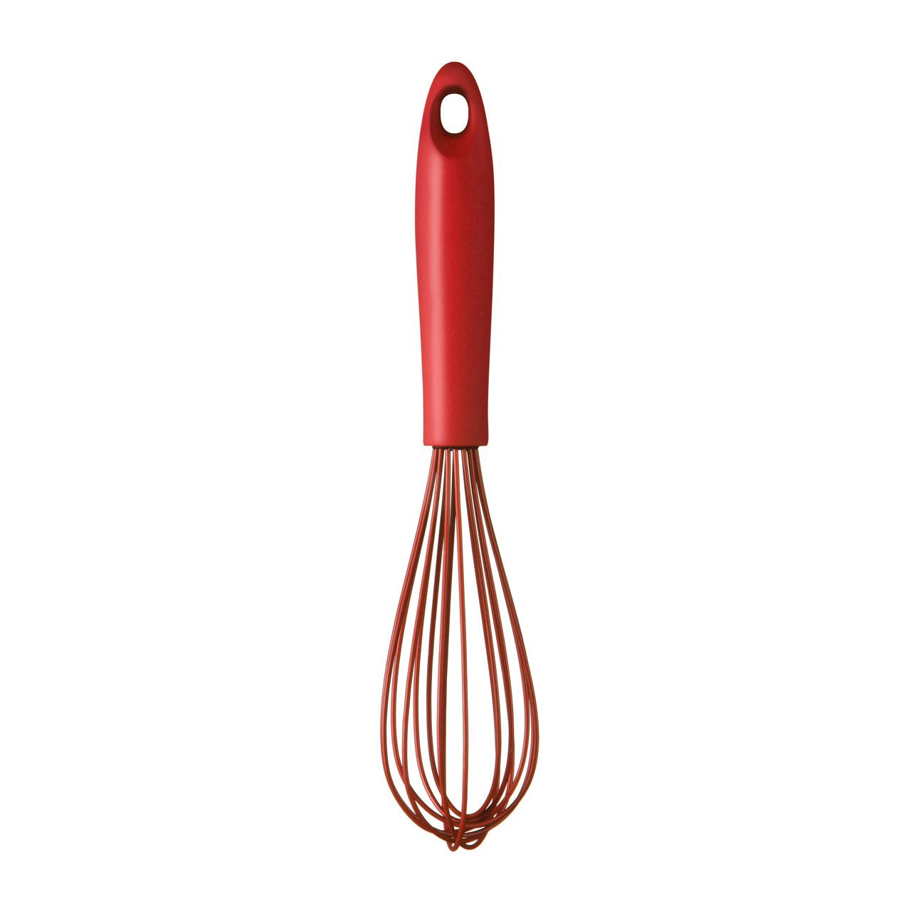 Red ONE Small Silicone Whisk 8/" Space-saving non-scratch /"Family Chef/"