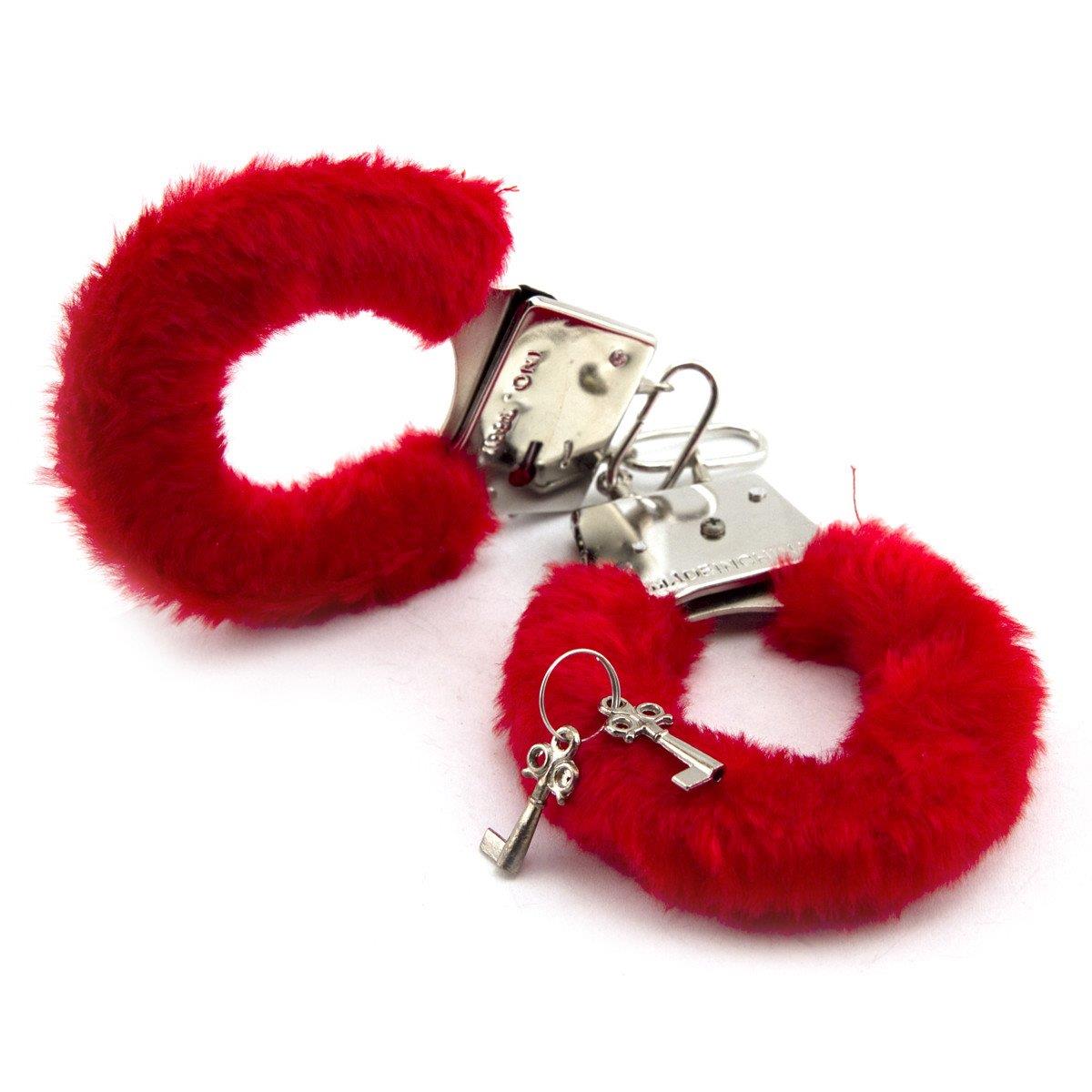 Fluffy Furry Handcuffs Fancy Dress Hen Night Stag Party Props Police Role Play - Picture 20 of 22