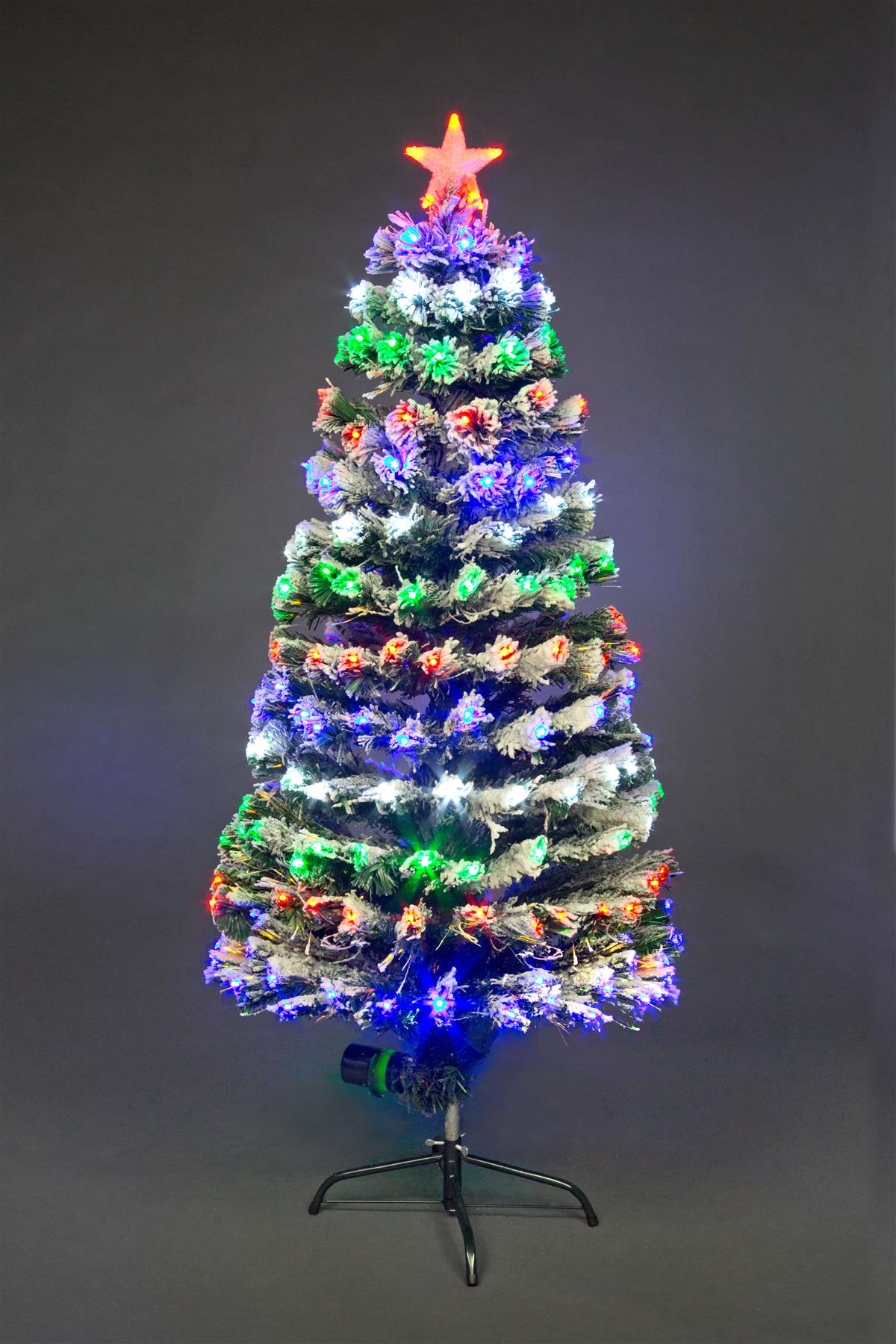 Pre Lit Christmas Tree LED Fibre Optic Prelit Light Up Xmas Home