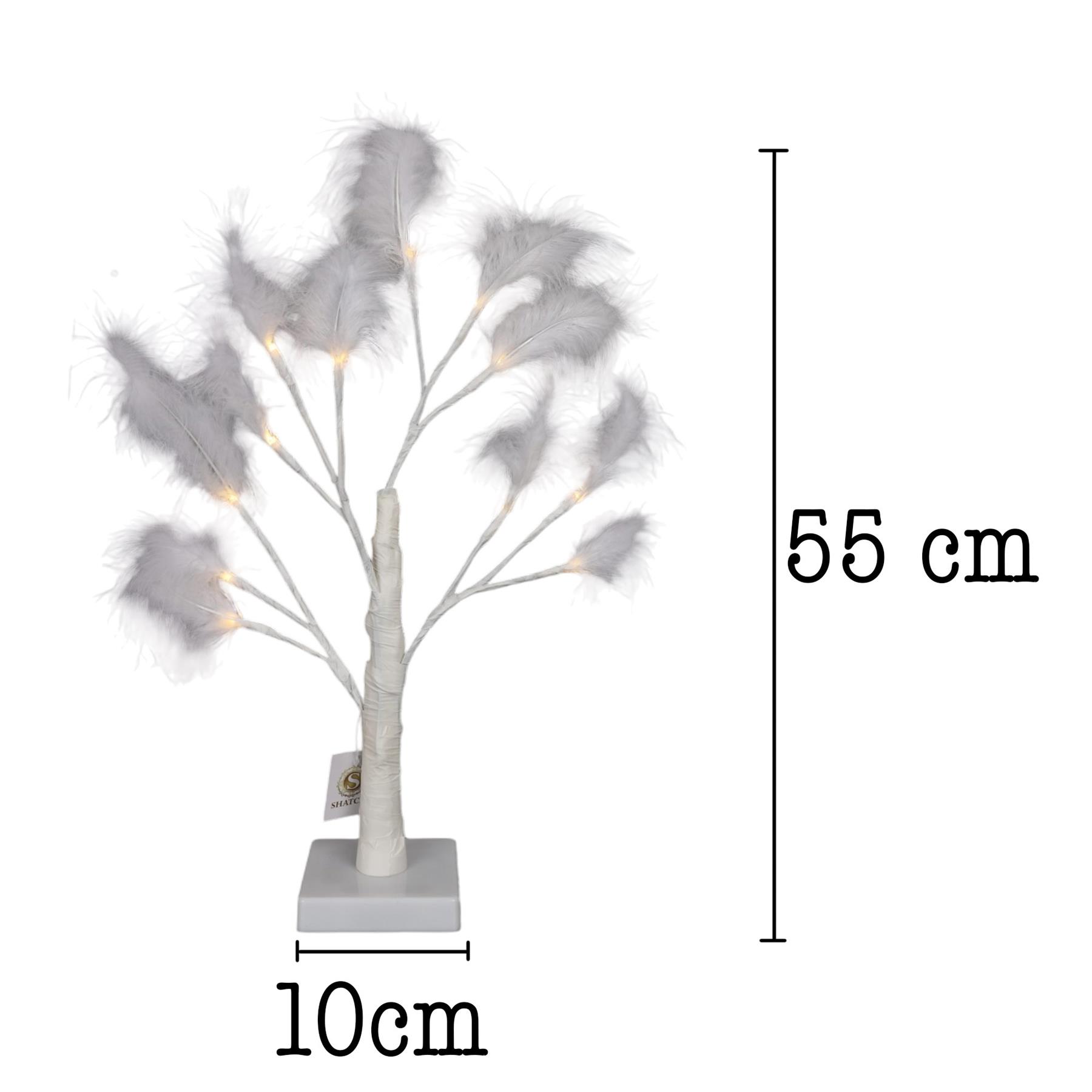Artificial Pampas Tree Flower Christmas Table Decor Boho Wedding LED Lights B/O - Picture 65 of 73