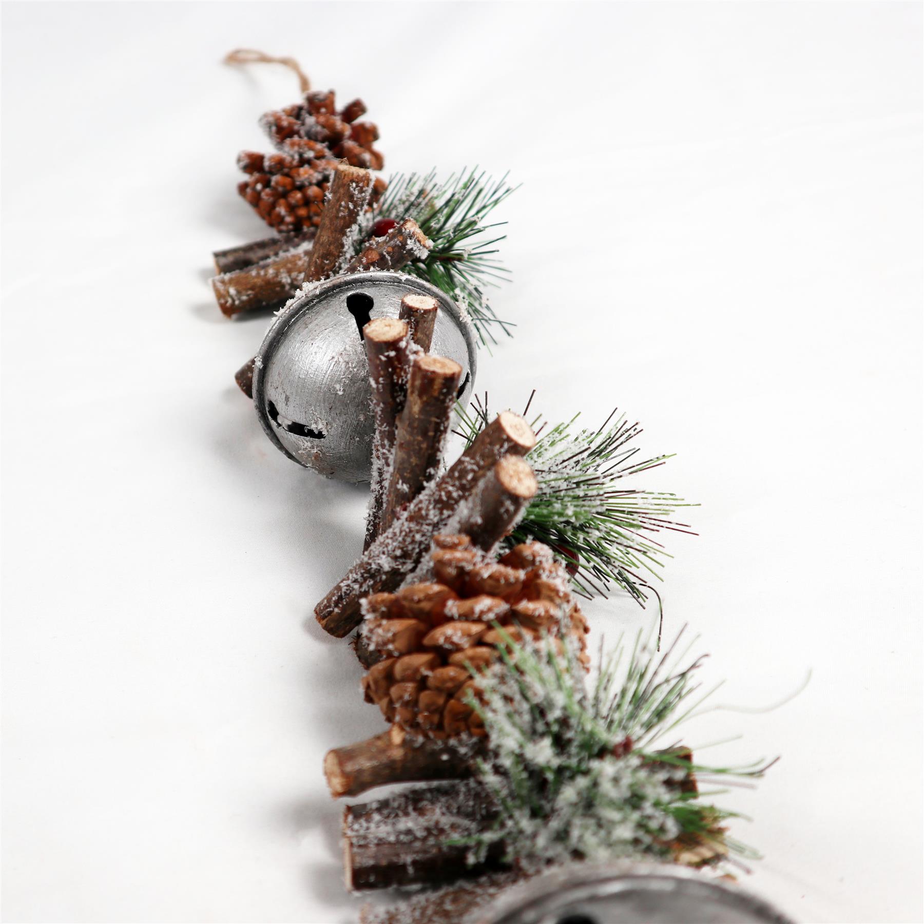 Christmas Garland Hanging Decoration Jingle Bells Xmas Tree Ornaments 33/50/90CM - Picture 43 of 46