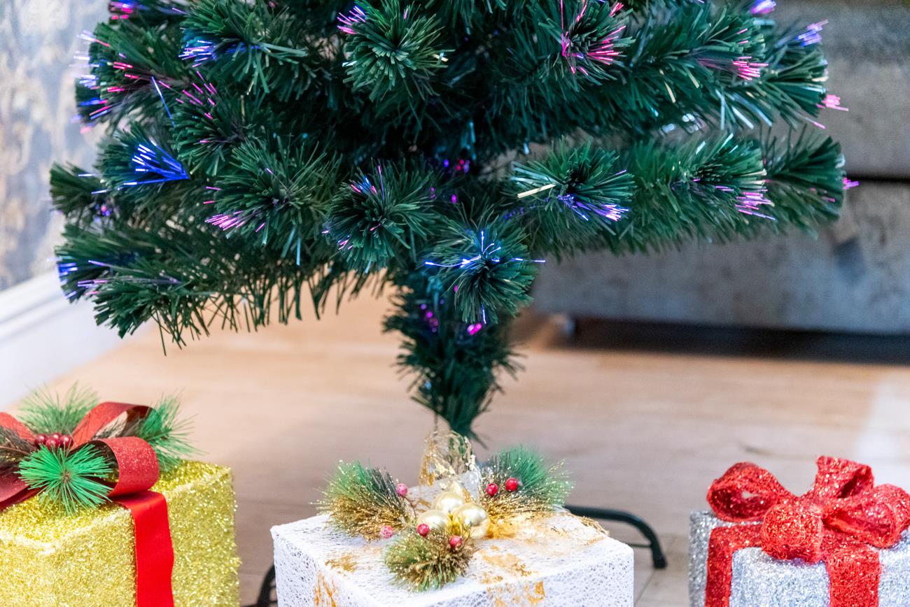 Christmas Tree Pre-Lit Green Fiber Optic LED Light Xmas Home Festive Decor 2-7FT - Picture 59 of 65