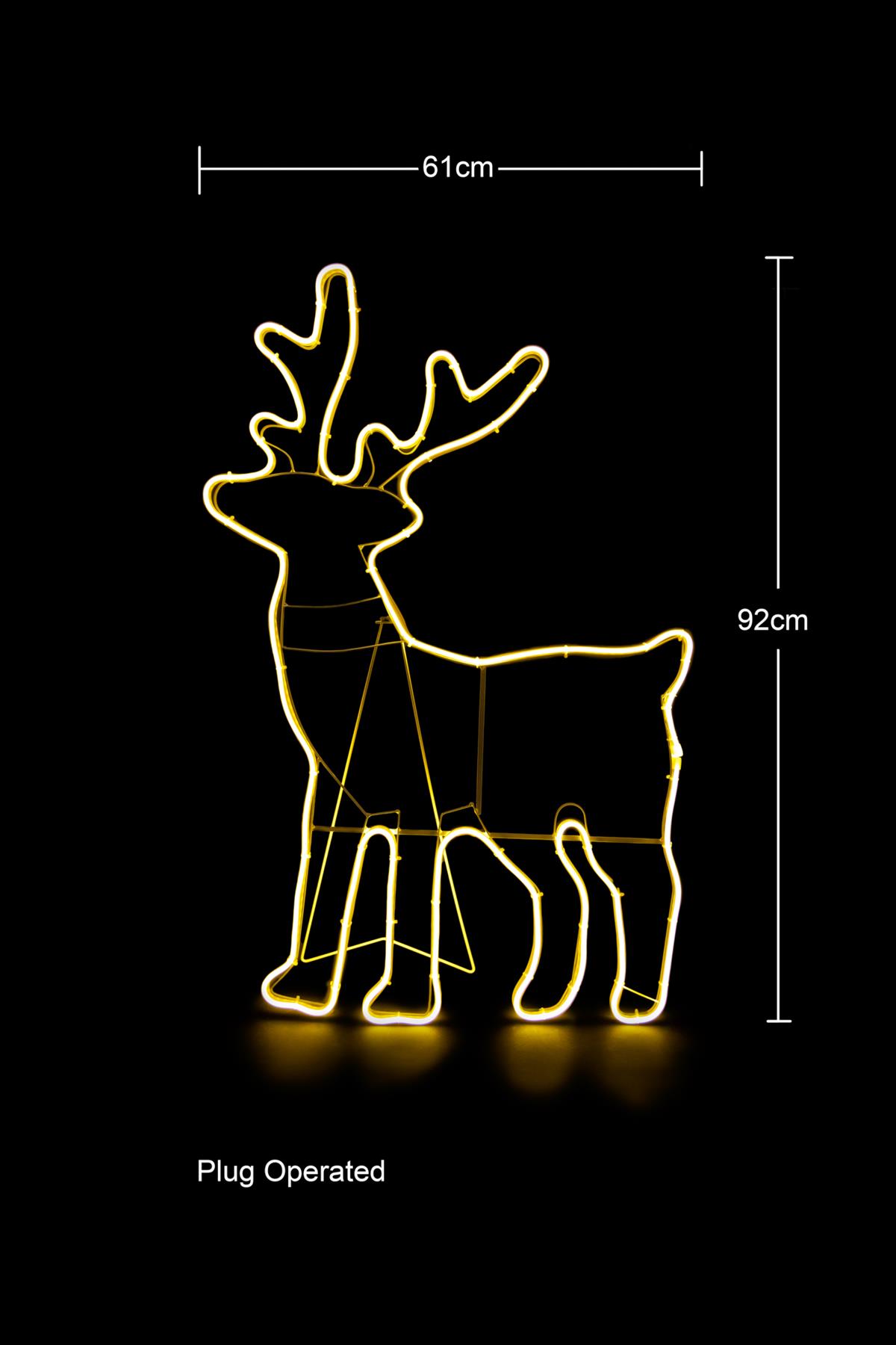 Neon Rope Lights Silhouette Christmas Outdoor Wall Garden Xmas Home Decoration - Picture 36 of 47