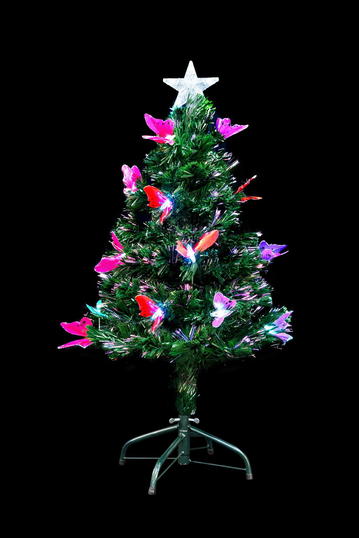 2-6FT Pre-Lit Christmas Tree Fiber Optic Pine LED Light Xmas Home Holiday Decor - Picture 36 of 52