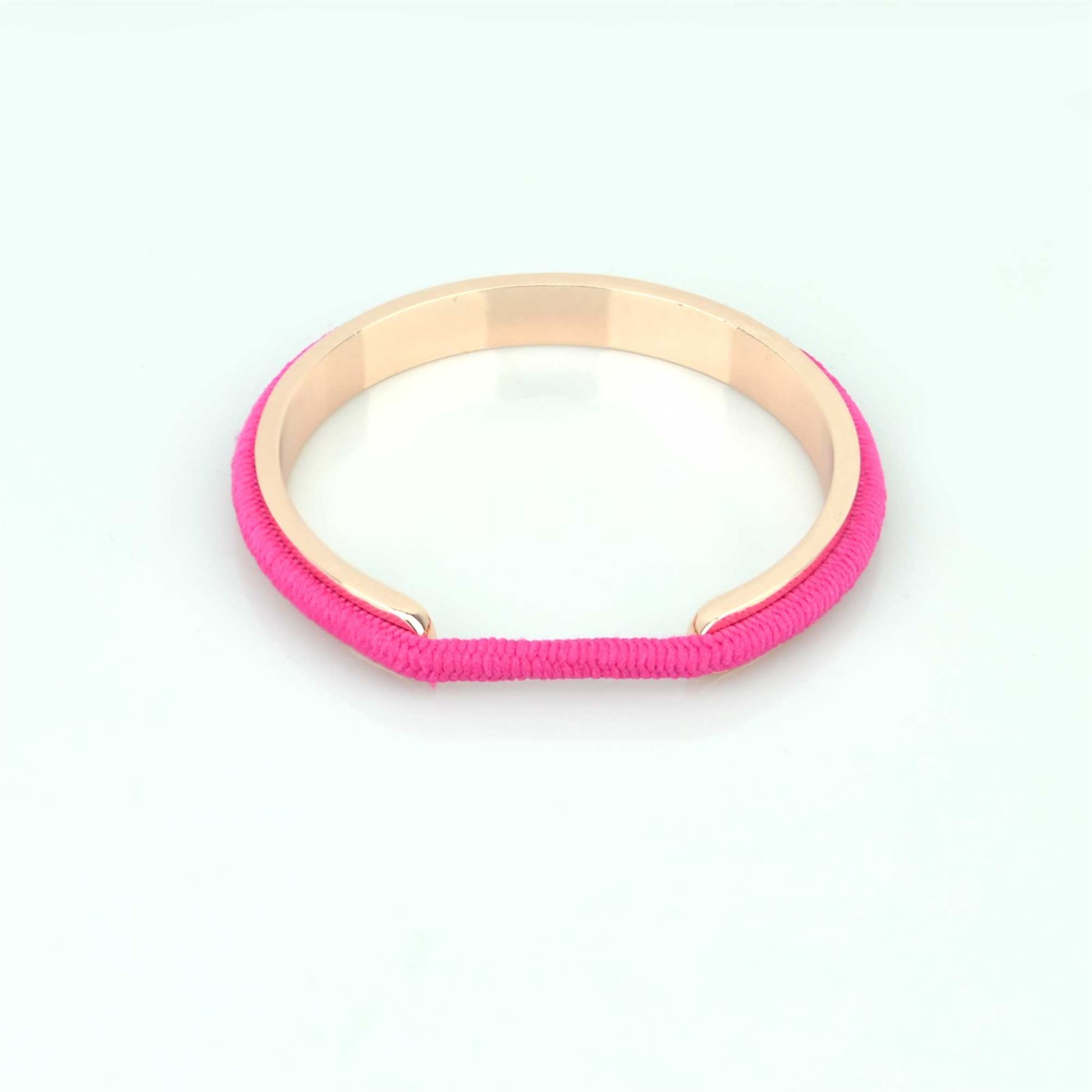 Hair Tie Cuff Bracelet Rubber Bands Bangle Gold Silver Rose Party Bridal Prom - Picture 40 of 111