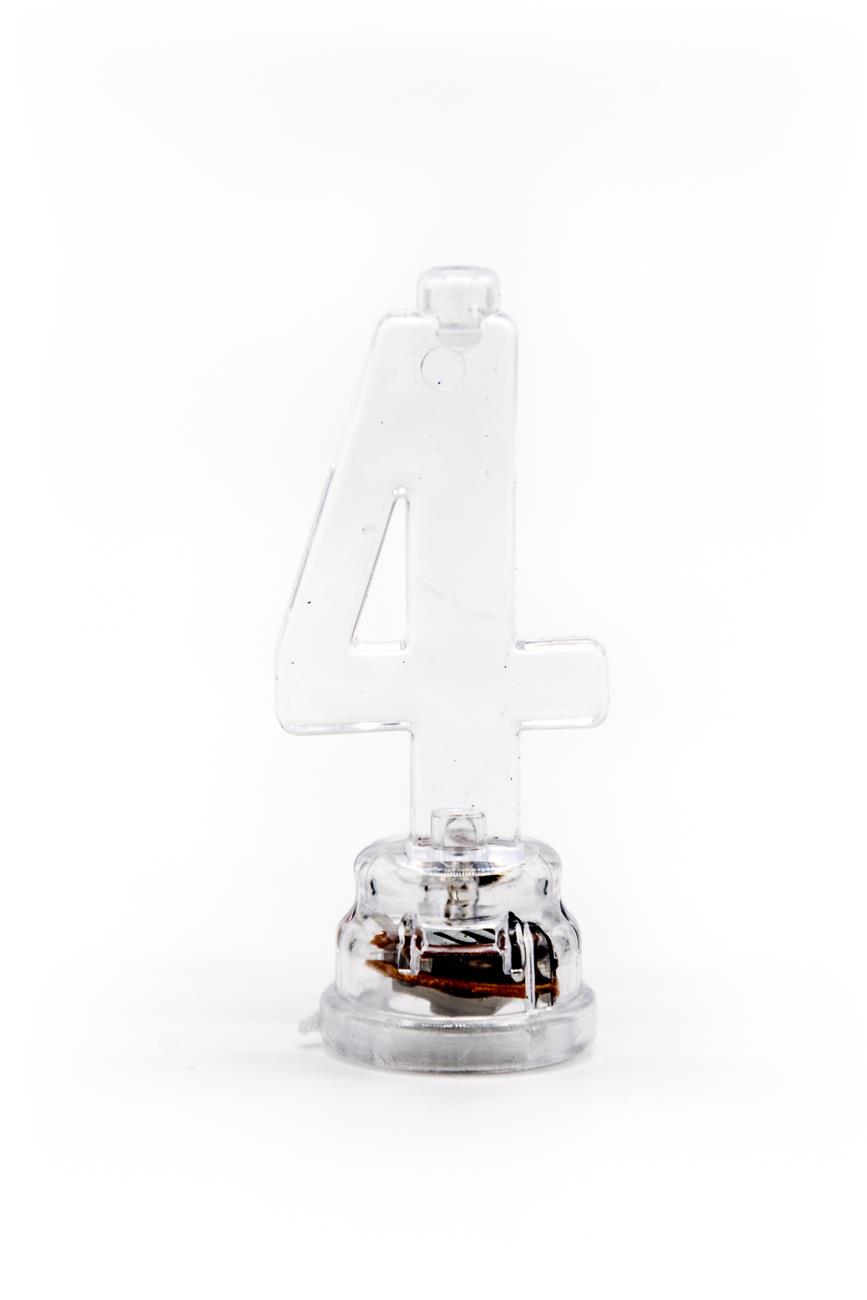 Number 0-9 LED Flashing Candle Holders Birthday Anniversary All Age Cake Toppers - Picture 18 of 41