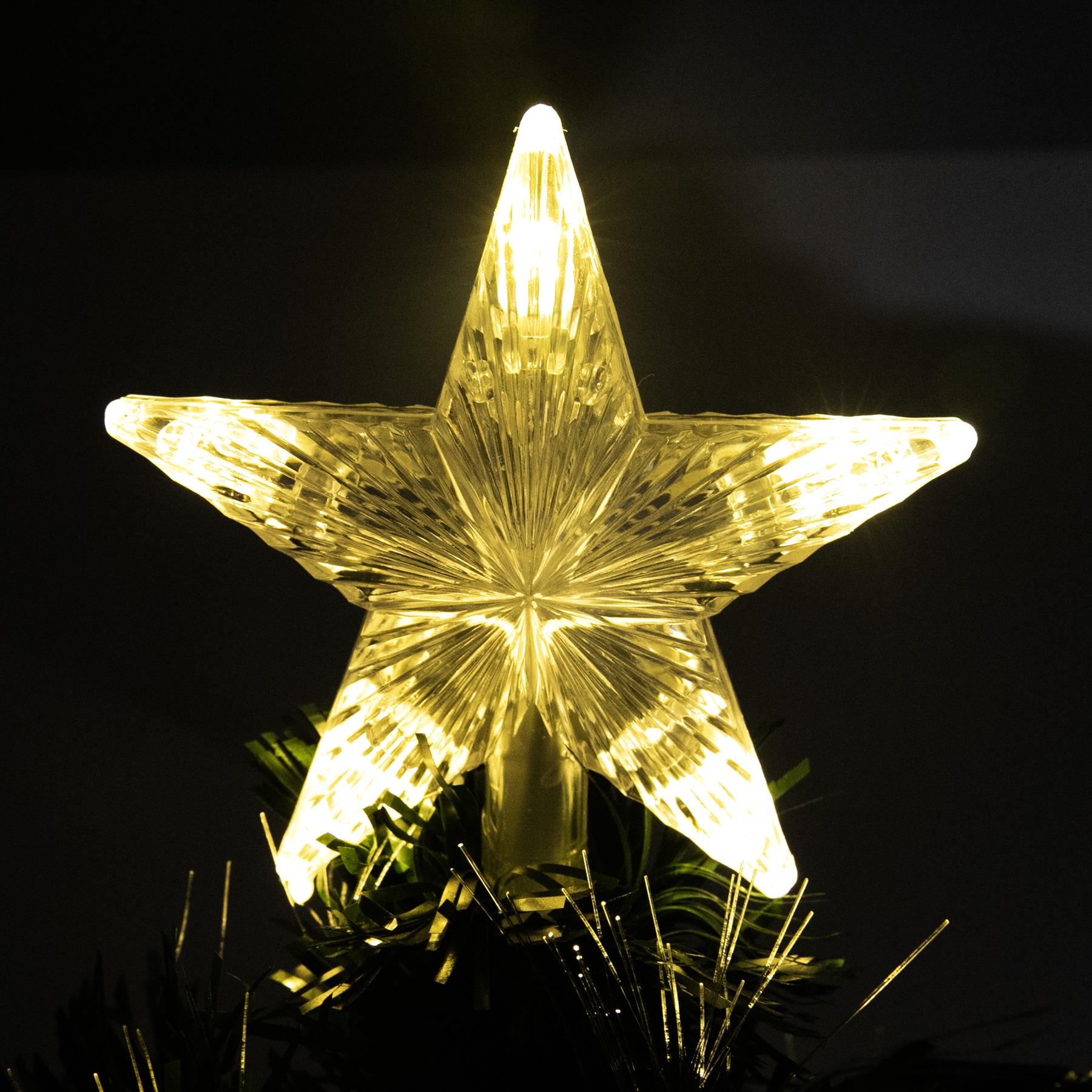 2-6FT Fibre Optic Christmas Tree Pre-Lit Bushy LED Ribbon-Bows Xmas Home Decor - Picture 7 of 29