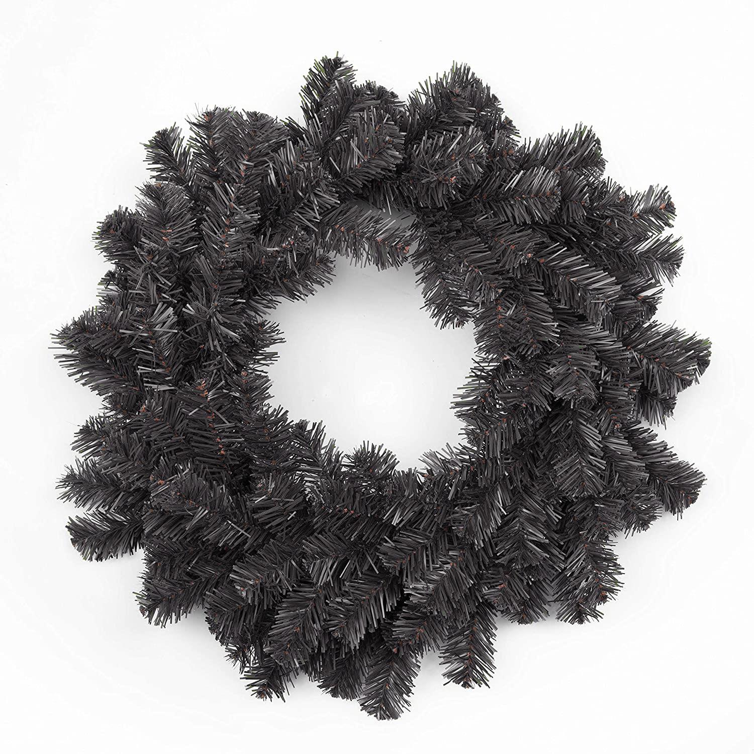 Pre Lit Christmas Wreaths Snow Flocked LED Hanging Wall Door Xmas Home Decor - Picture 2 of 31