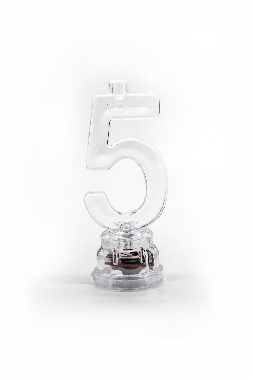 Number 0-9 LED Flashing Candle Holders Birthday Anniversary All Age Cake Toppers - Picture 21 of 41