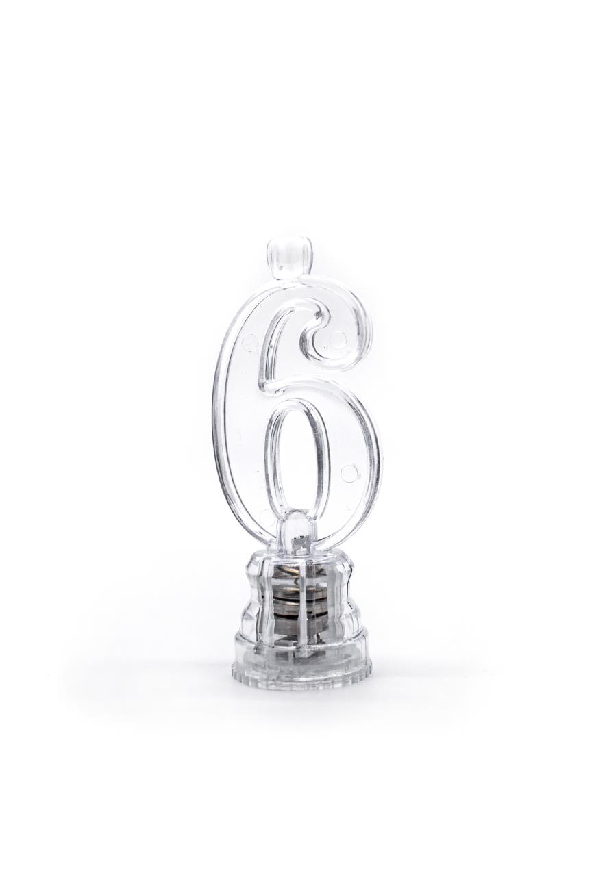 Number 0-9 LED Flashing Candle Holders Birthday Anniversary All Age Cake Toppers - Picture 25 of 41