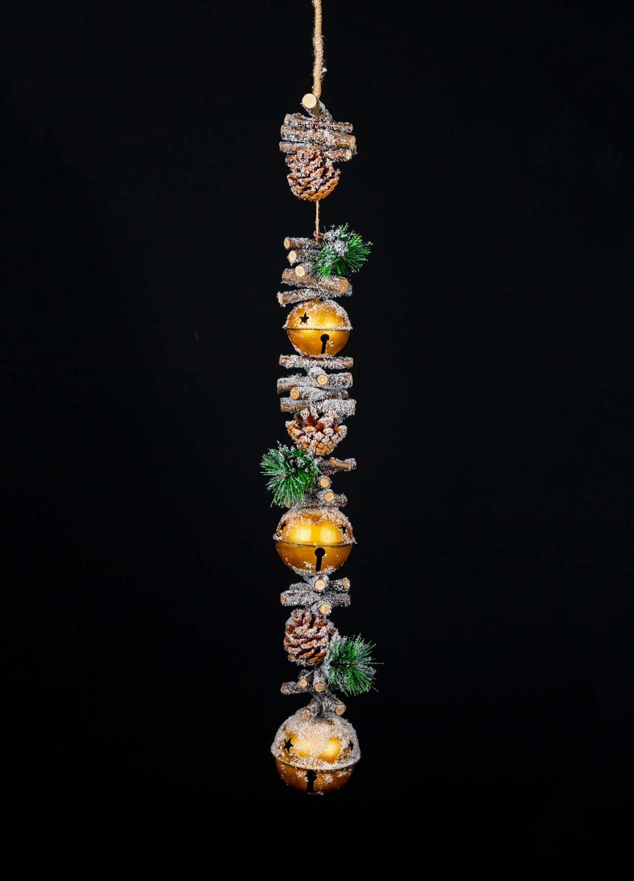 Christmas Garland Hanging Decoration Jingle Bells Xmas Tree Ornaments 33/50/90CM - Picture 17 of 46