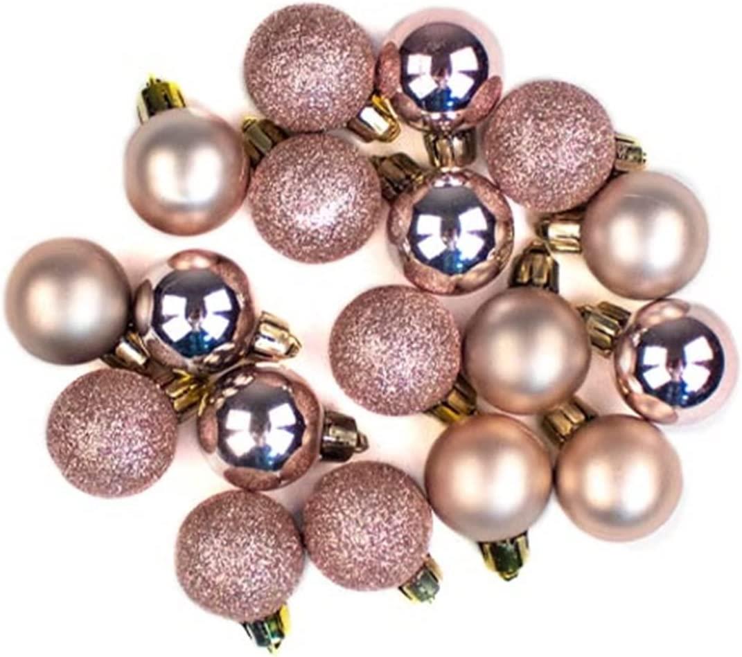 Christmas Baubles Tree Ornament Shiny Glitter Balls Xmas Hanging Decoration 30mm - Picture 91 of 109