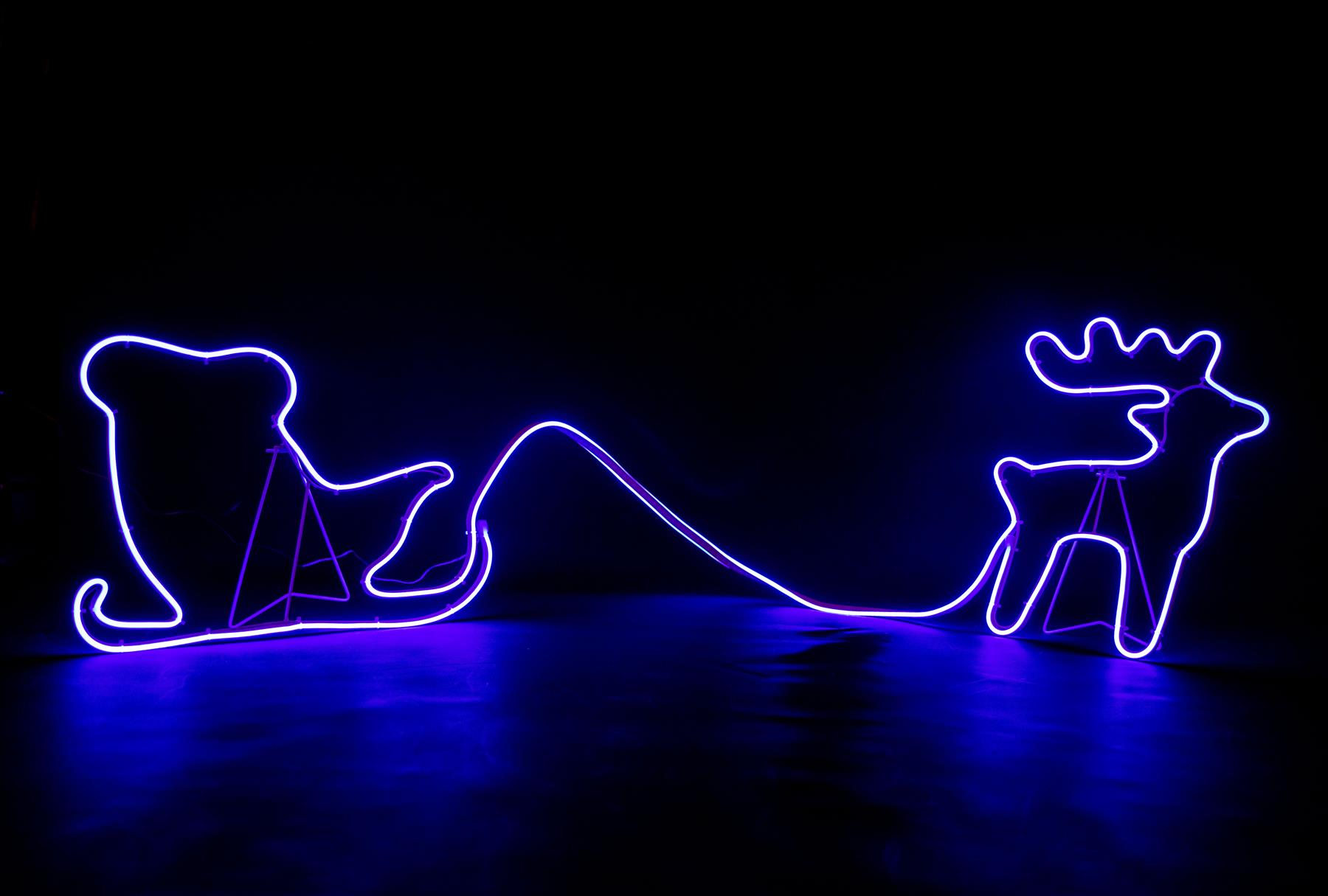 Neon Rope Lights Silhouette Christmas Outdoor Wall Garden Xmas Home Decoration - Picture 18 of 47