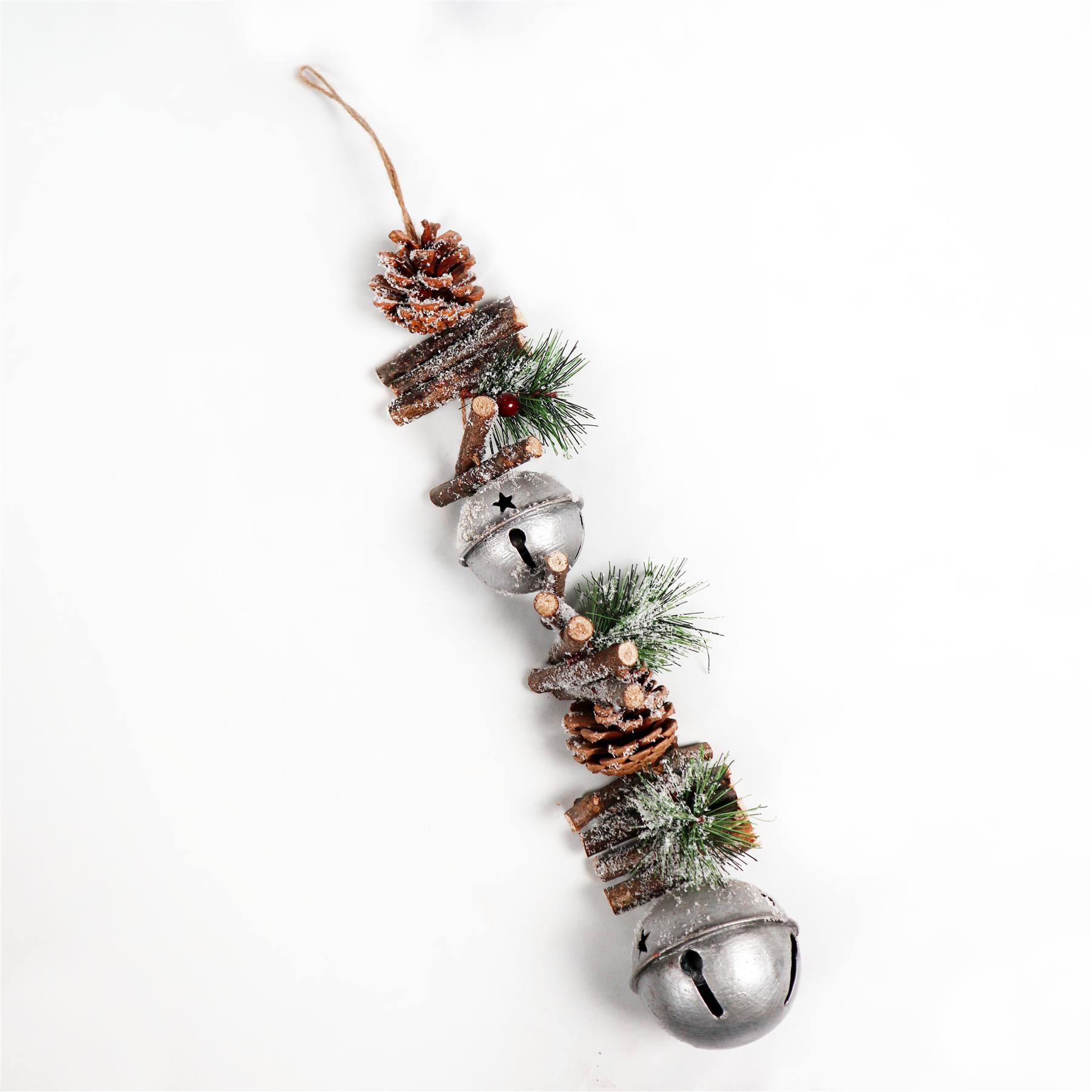 Christmas Garland Hanging Decoration Jingle Bells Xmas Tree Ornaments 33/50/90CM - Picture 41 of 46